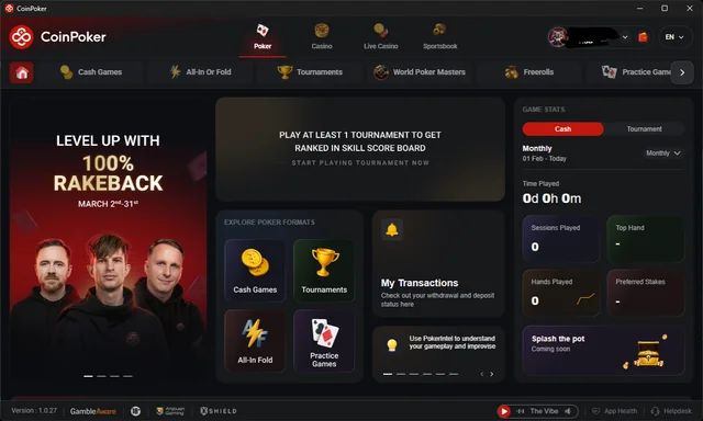 CoinPoker покерный стол